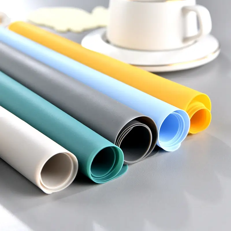1/4/6pcs Silicone Heat-Insulating Placemats Table Mat Non-slip Coaster Mat High-Temperature Resistant Placemats Pot Bowl Mat