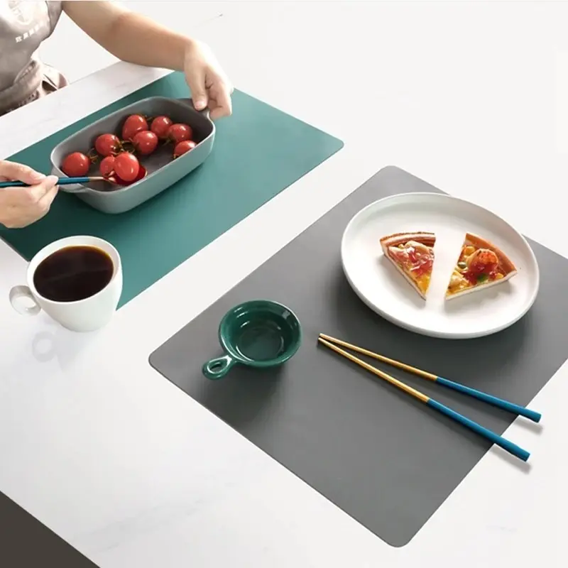 1/4/6pcs Silicone Heat-Insulating Placemats Table Mat Non-slip Coaster Mat High-Temperature Resistant Placemats Pot Bowl Mat