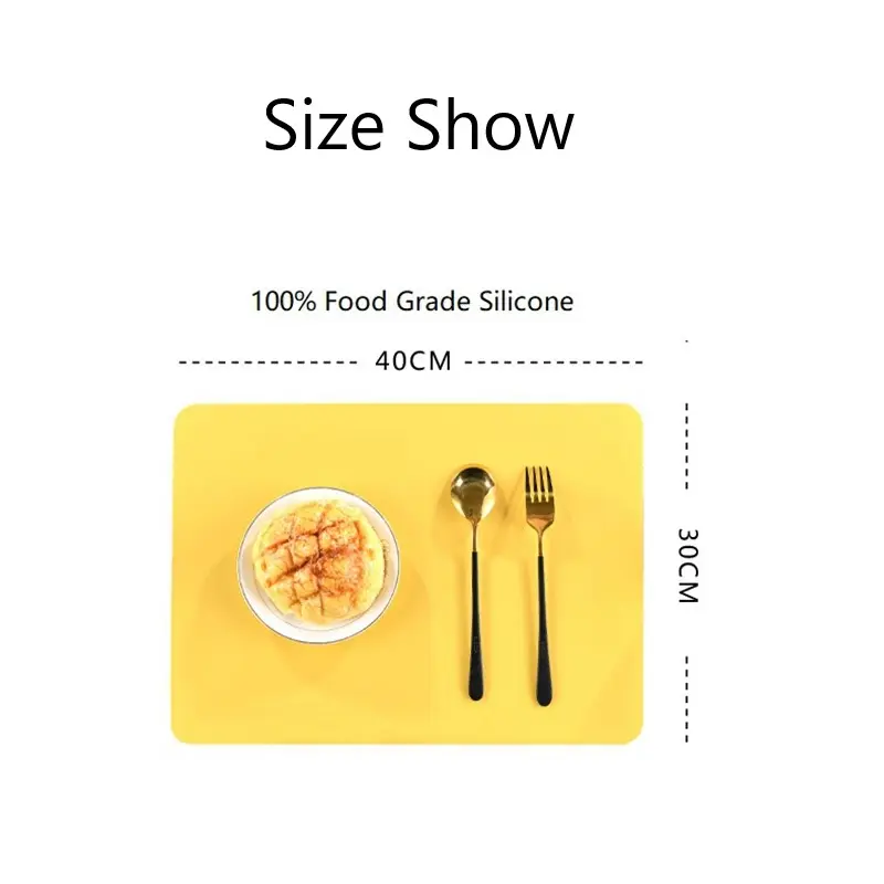 1/4/6pcs Silicone Heat-Insulating Placemats Table Mat Non-slip Coaster Mat High-Temperature Resistant Placemats Pot Bowl Mat