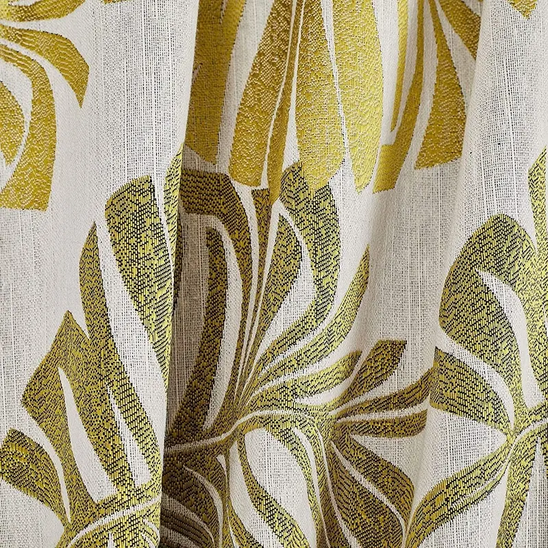 45x45cm Jacquard Tropical Leaves Throw Pillow Covers Green Palm Leaf Cushion Covers for Sofa Couch Chair Garden Home Decor 방석