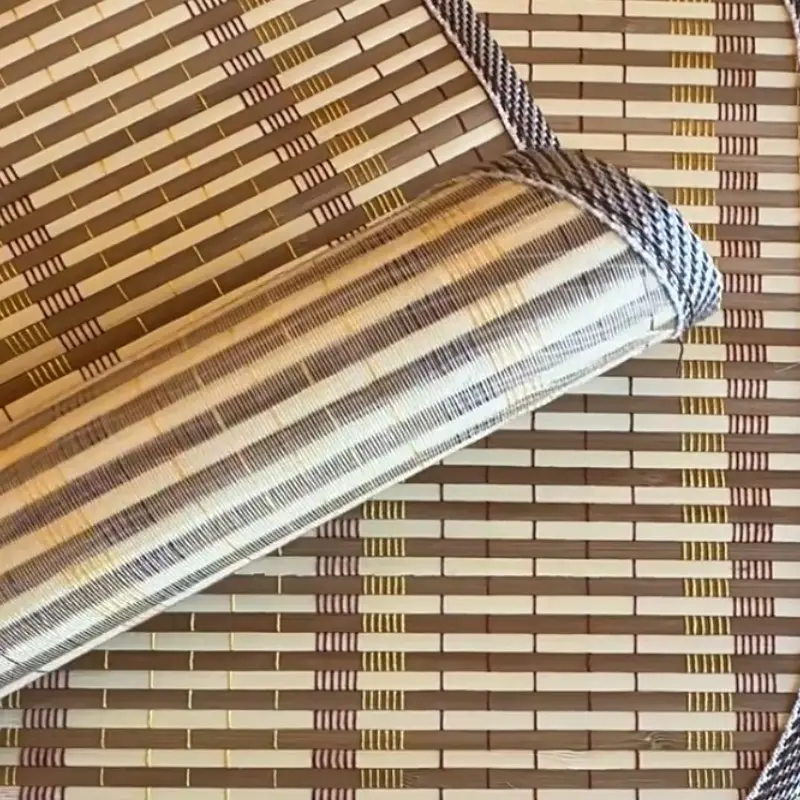 1/4/6PCS Woven Placemats Nordic Oval Edged Bamboo Gift Tableware Mat Home Heat-resistant for Kitchen Dining Table Party Decor