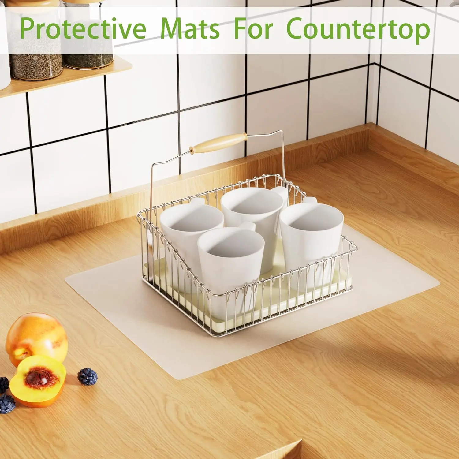 1/4/10pcs Clear Place Mats,Transparent Plastic Placemats Set for Dining Table, Keeps Table or Desktop Cloth Cleaner, Washable
