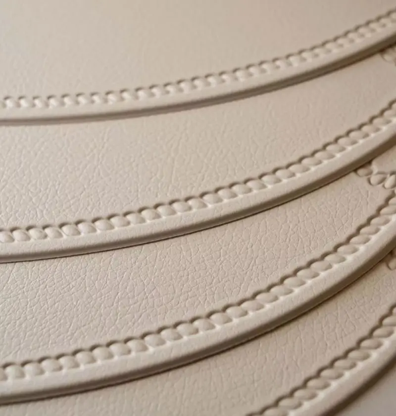 1/6/10PCS Oval Shaped PU Cream Placemat Set Faux Leather Kitchen Dining Table Pad Luxury Christmas Place Mat Tableware Cafe식탁매트