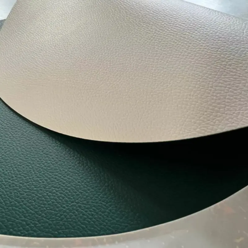 1/4/6sets Cream Green Oval Placemats PU Fuax Leather Table Decor Mats Pad for Kitchen Coffee Dining Room Christmas Table Decor