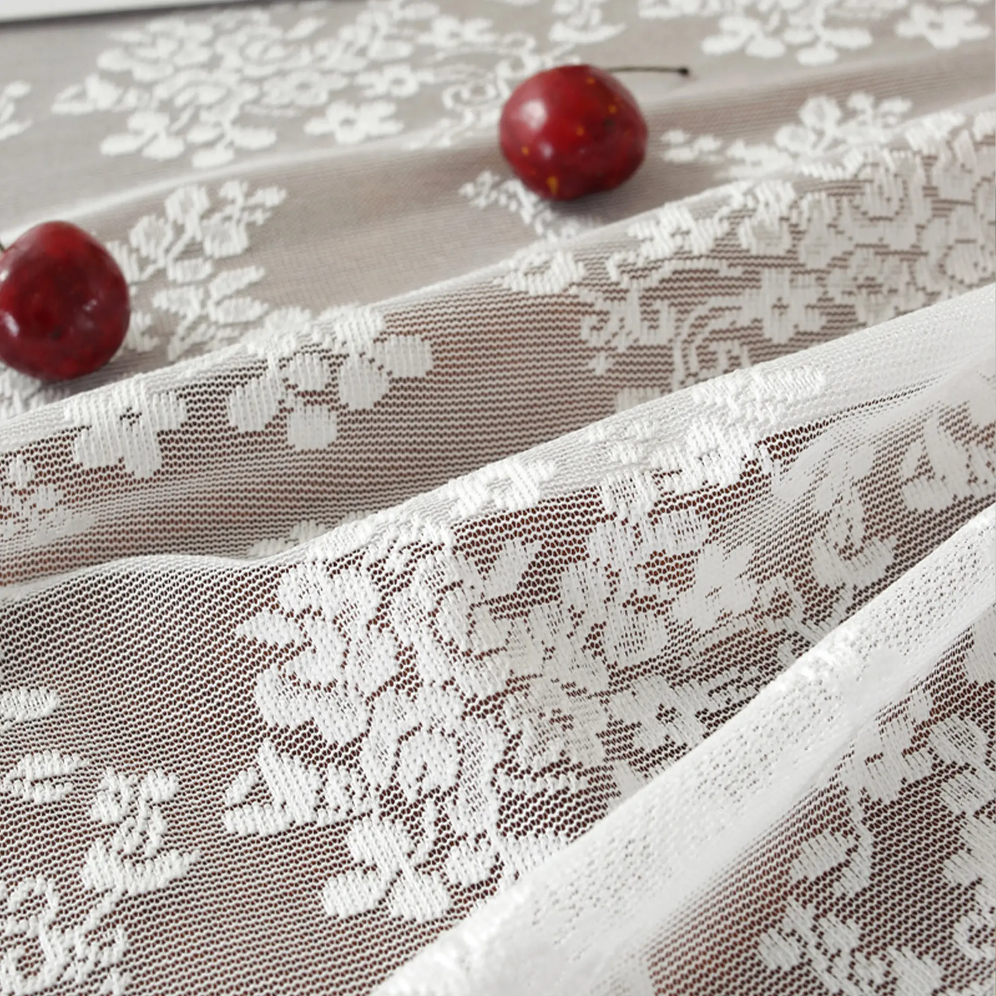 Battilo White Round Tablecloth for Wedding Decor Lace Table Cloth Rectangle Tablecloth For Birthday Banquet Coffee Table Cover