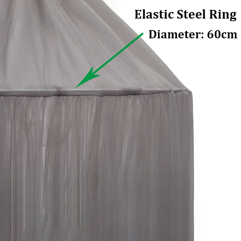 Battilo Elegant Bed Canopy Mosquito Net for Child Round Dome Netting Curtains Play Tent Bedding for Kids Baby Bedroom Decoration