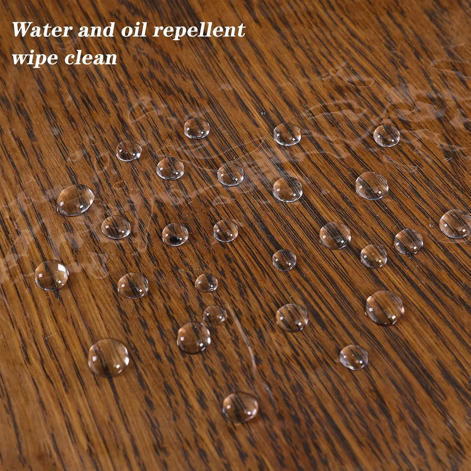 Battilo Waterproof Tablecloth Clear PVC Rectangle Table Cloth Oilproof Lace Table Cover for Dining Table Outdoor Party Decor