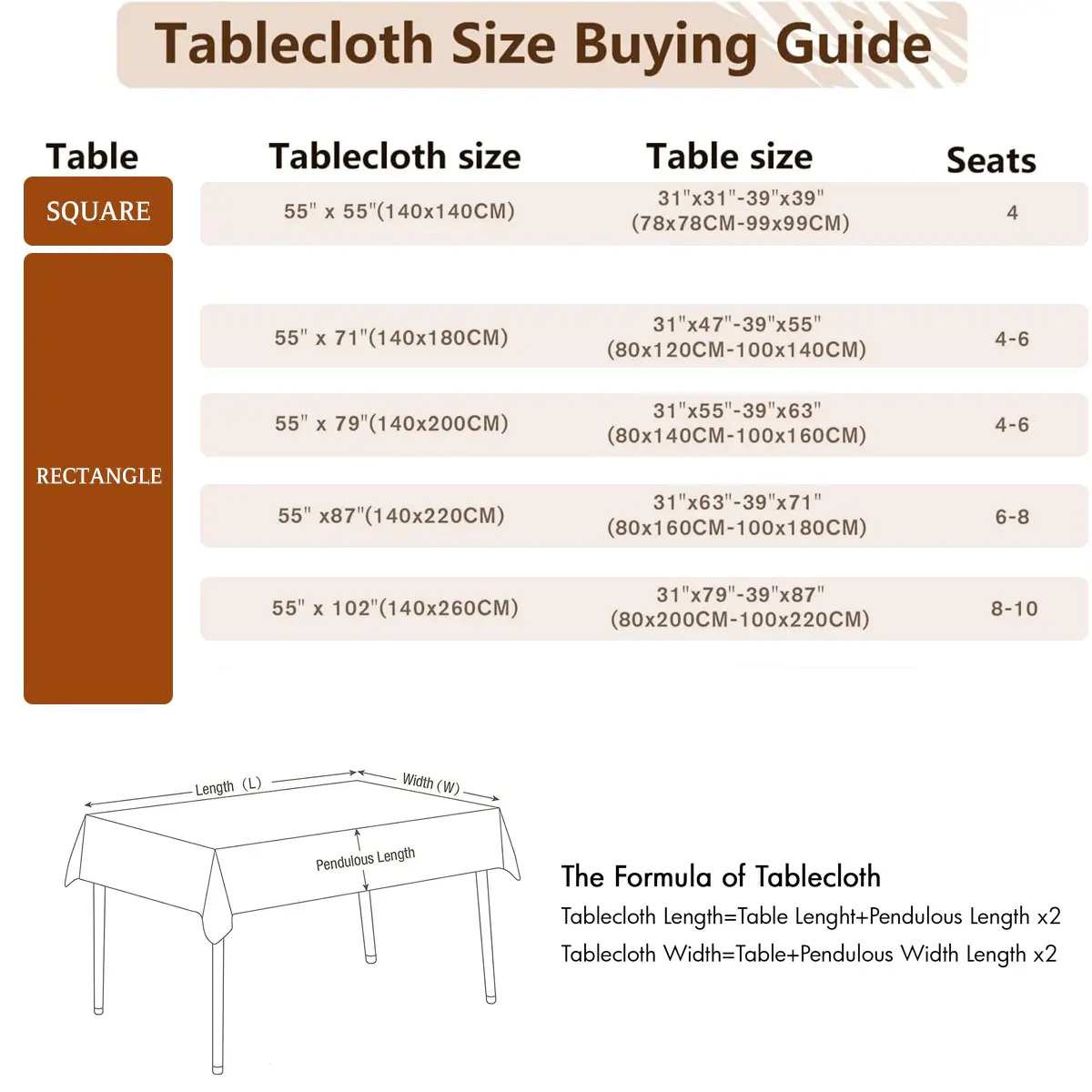 Battilo Vintage Rectangle Tablecloth Linen Table Cover Waterproof Stain Resistant Table Cloths for Dining Table Kitchen Decor