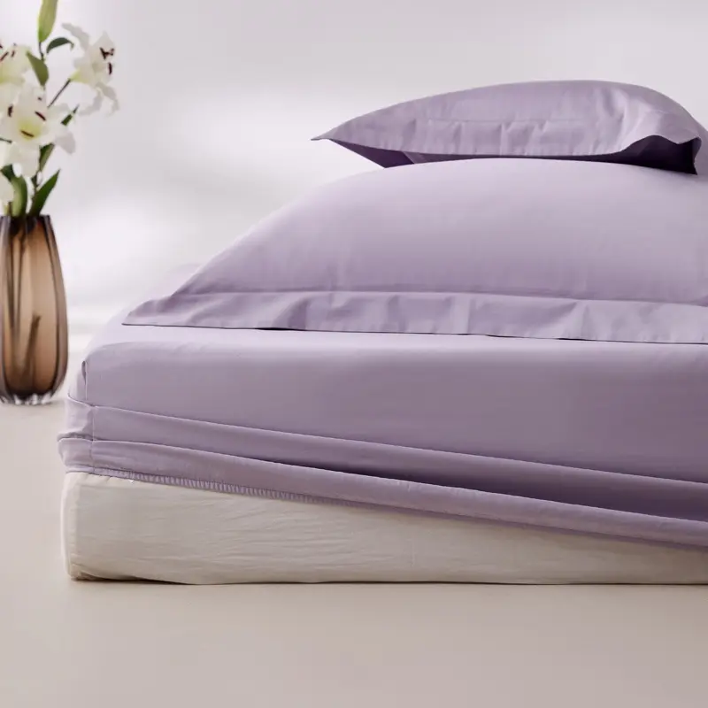 High End Egyptian Cotton Fitted Sheet with Elastic Bands Non Slip Adjustable Mattress Covers for Single Double Queen King Bed