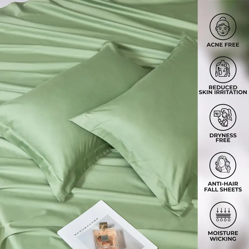 100% Organic Egyptian Cotton Pillow Case 2pcs 800TC Protect Hair Skin Pillowcase Customized Size Bedding Pillowcase Pillow Cover