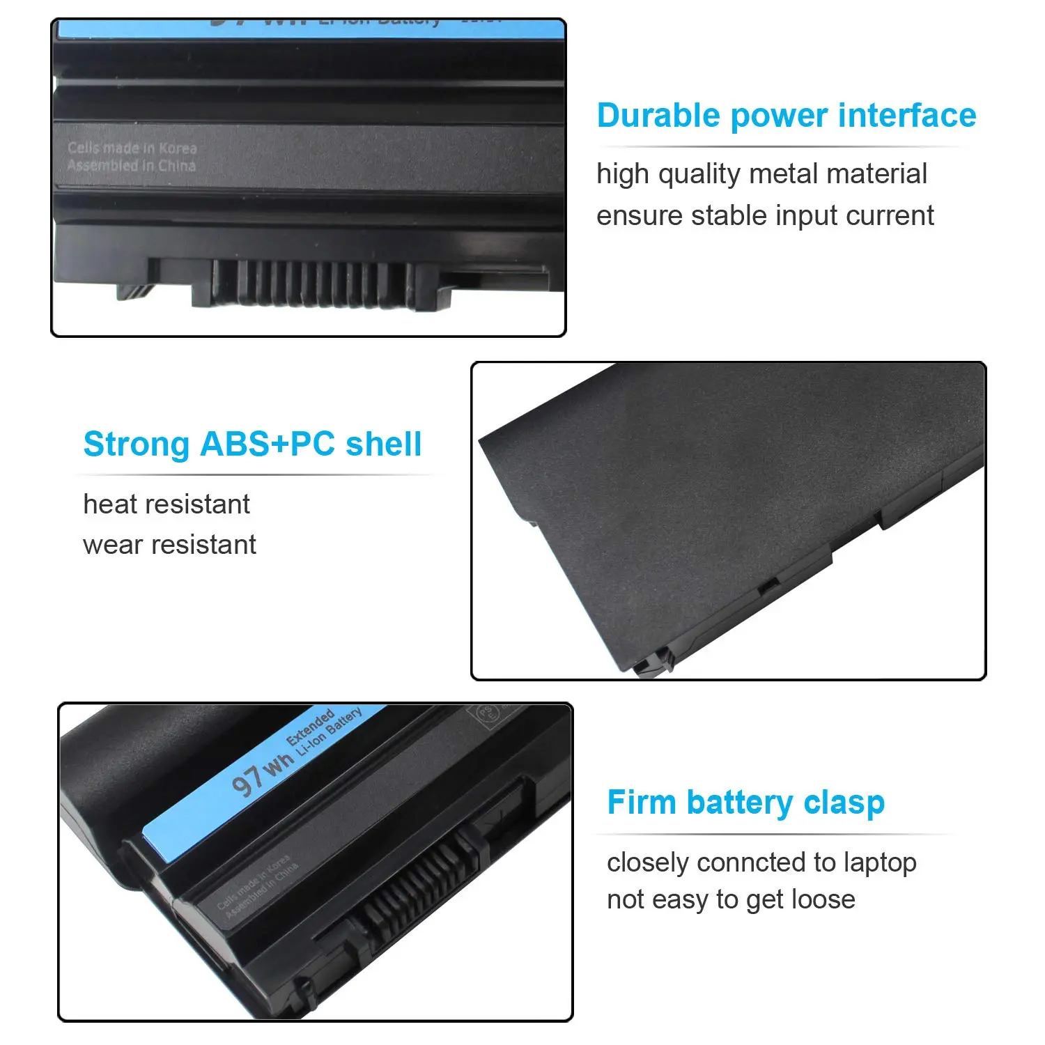 97Wh M5Y0X Battery for Dell Latitude E5420 E5430 E5520 E5530 E6420 E6430 E6520 P9TJ0 R48V3 04NW9 UJ499 YKF0M X57F1 KJ321 P8TC7