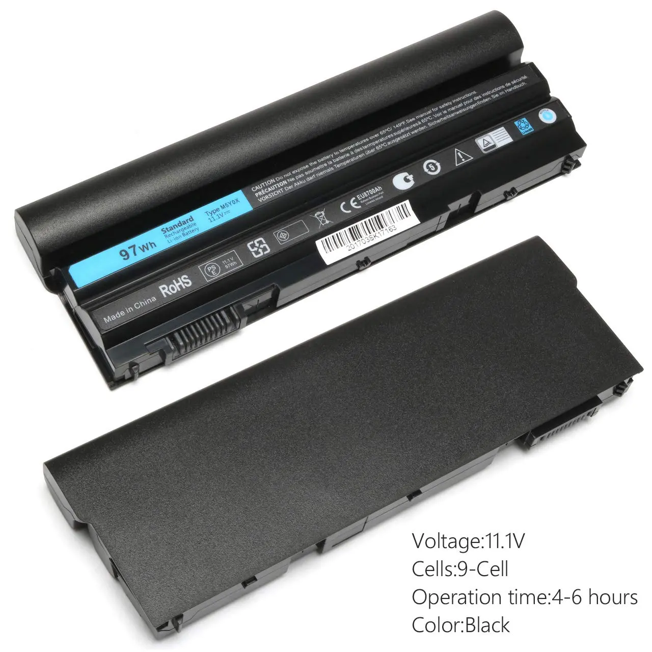 97Wh M5Y0X Battery for Dell Latitude E5420 E5430 E5520 E5530 E6420 E6430 E6520 P9TJ0 R48V3 04NW9 UJ499 YKF0M X57F1 KJ321 P8TC7