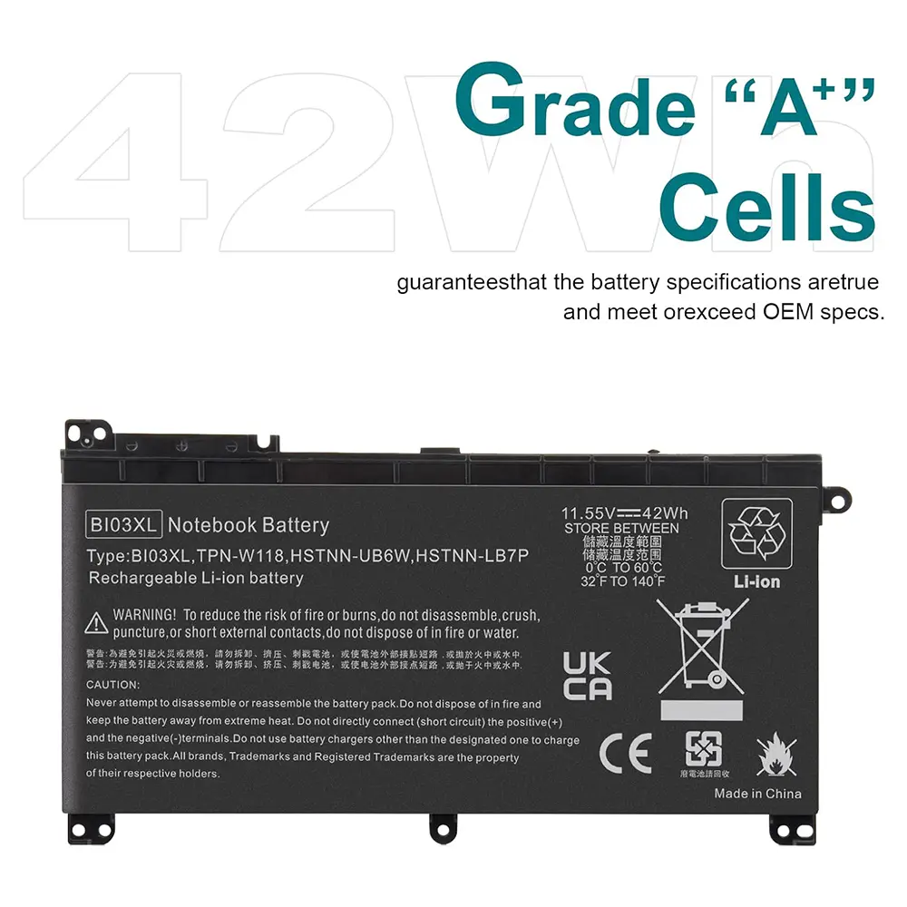 BI03XL 0N03XL 844203-850 844203-855 Laptop Battery for HP Pavilion X360 m3-u m3-u001dx 13-u HSTNN-UB6W HSTNN-LB7P 915486-855