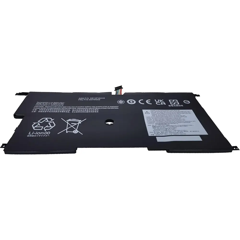 Fully 00HW002 00HW003 Replacement SB10F46440 SB10F46441 Battery Compatible with X1 Carbon3 2015 Series - 15.2V 51Wh 3.30Ah