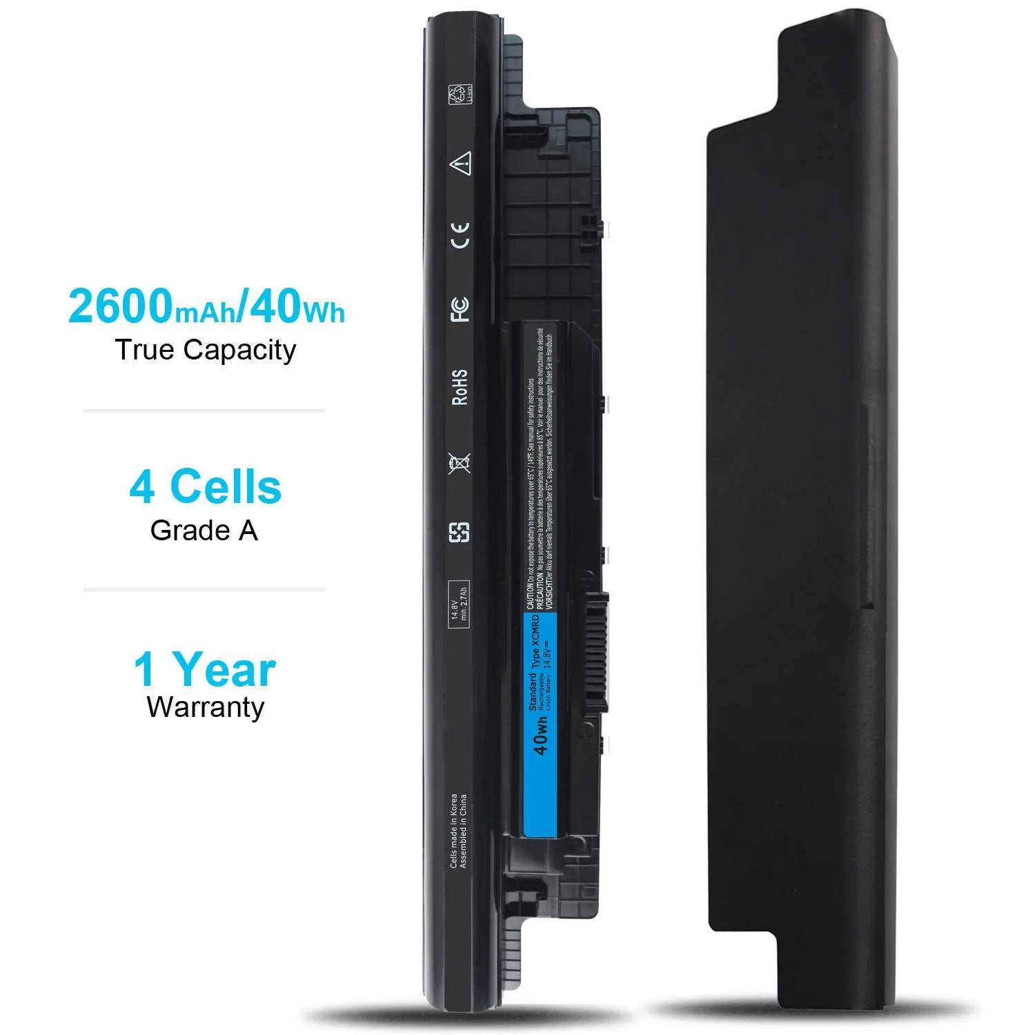 40Wh XCMRD Laptop Battery for Dell Inspiron 15 3000 Series 3521 3531 3537 15R 5537 5521 17R 17 3721 3737 5737 14R 3421 5421 7447