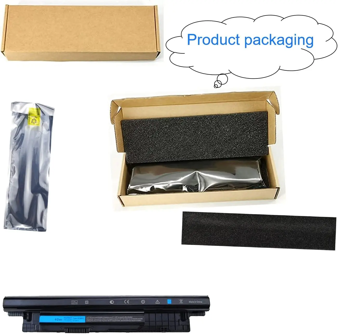 40Wh XCMRD Laptop Battery for Dell Inspiron 15 3000 Series 3521 3531 3537 15R 5537 5521 17R 17 3721 3737 5737 14R 3421 5421 7447