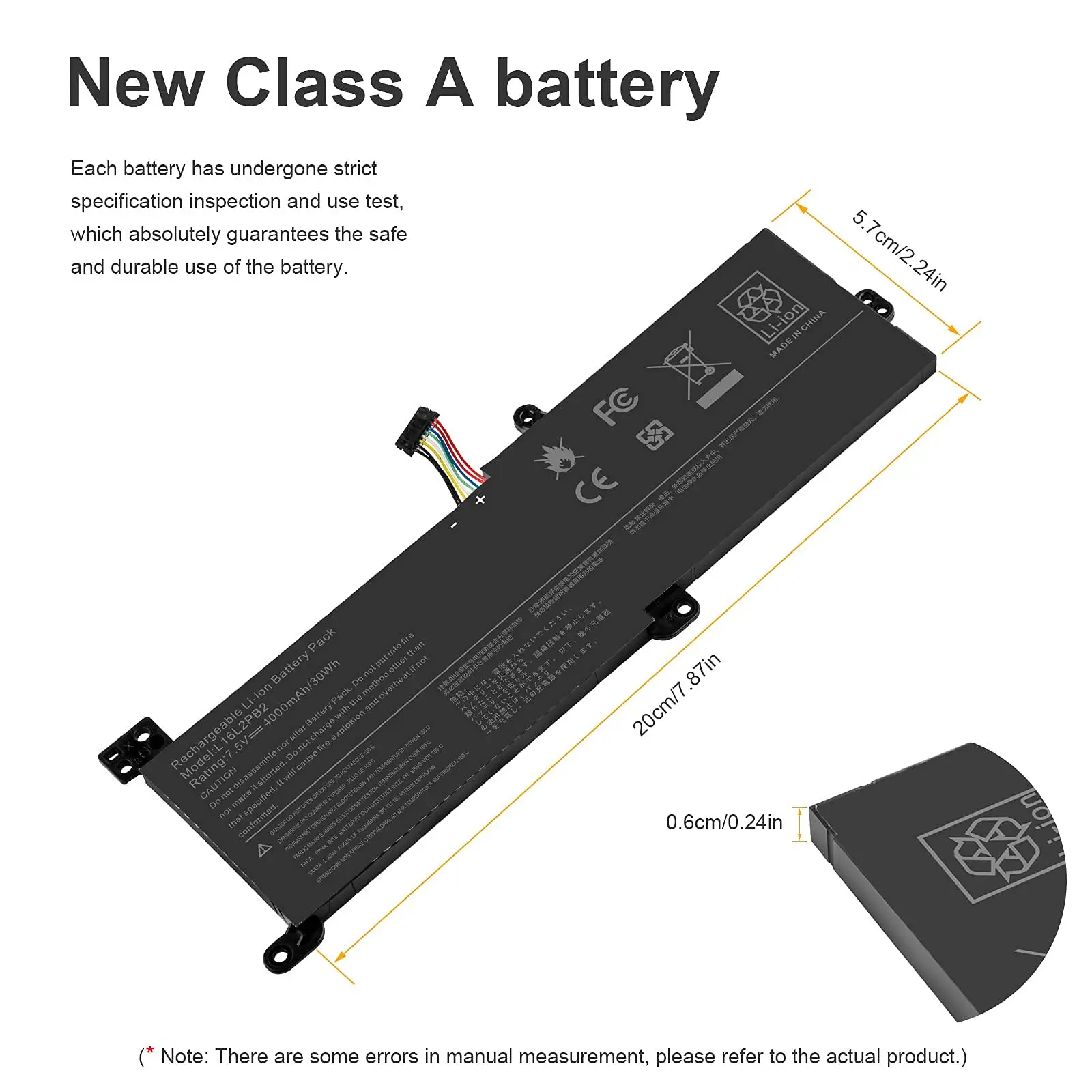 L16C2PB2 L16M2PB1 Laptop Battery for Lenovo IdeaPad 330 Battery 330-15IKB 320-15IKB 320-15AST 320-17IKB S145-15AST 320-15ABR