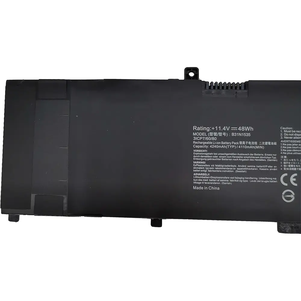 B31N1535 Replacement Laptop Battery for Asus ZenBook UX310 UX310UA UX310UQ UX310UF UX410 UX410UA UX3410UA UX410UQ U4000U U400UQ