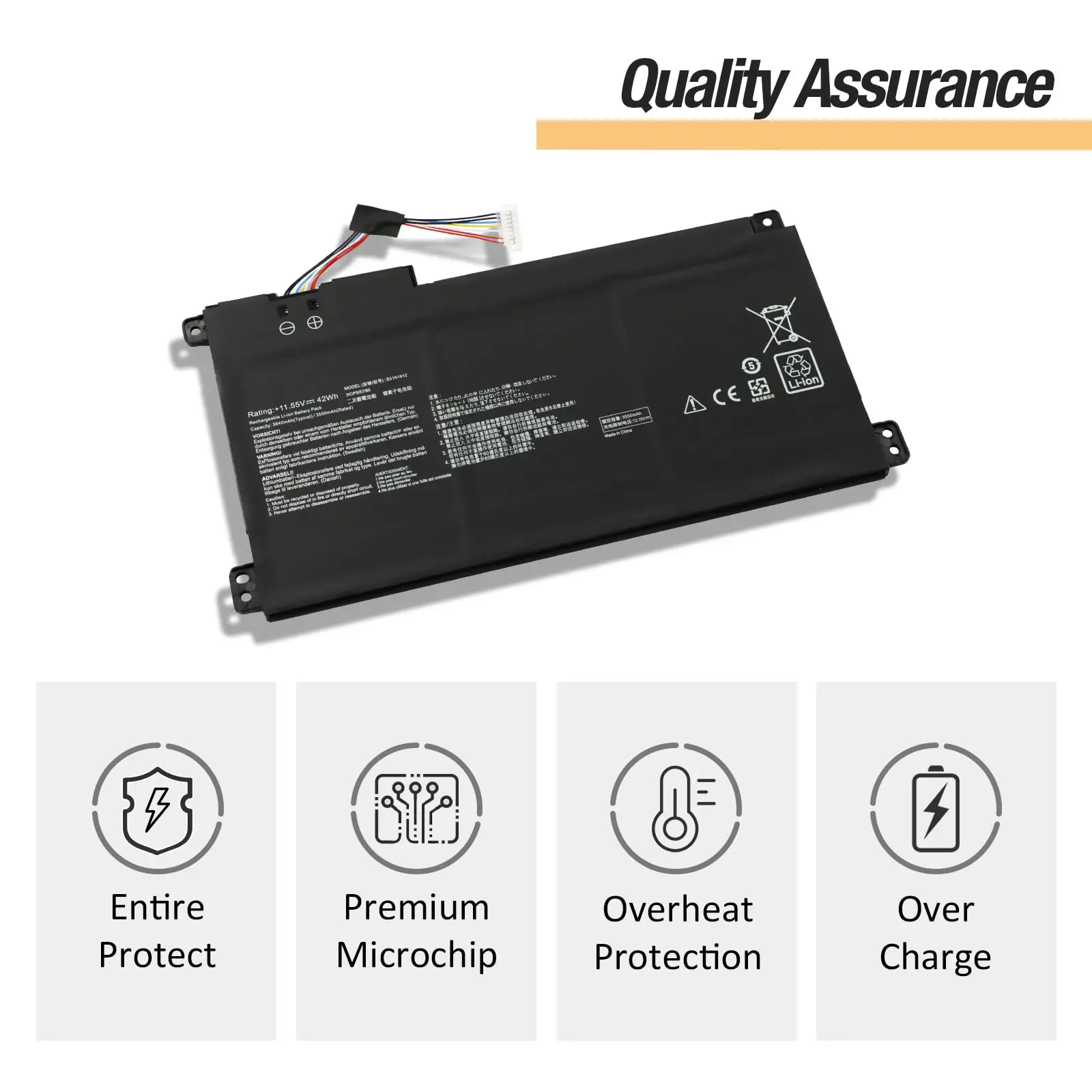 B31N1912 C31N1912 Battery for ASUS VivoBook 14 E410M E410KA E510KA E510MA L410MA L510MA F414MA E410KA-EK037WS E410MA-BV1312WS