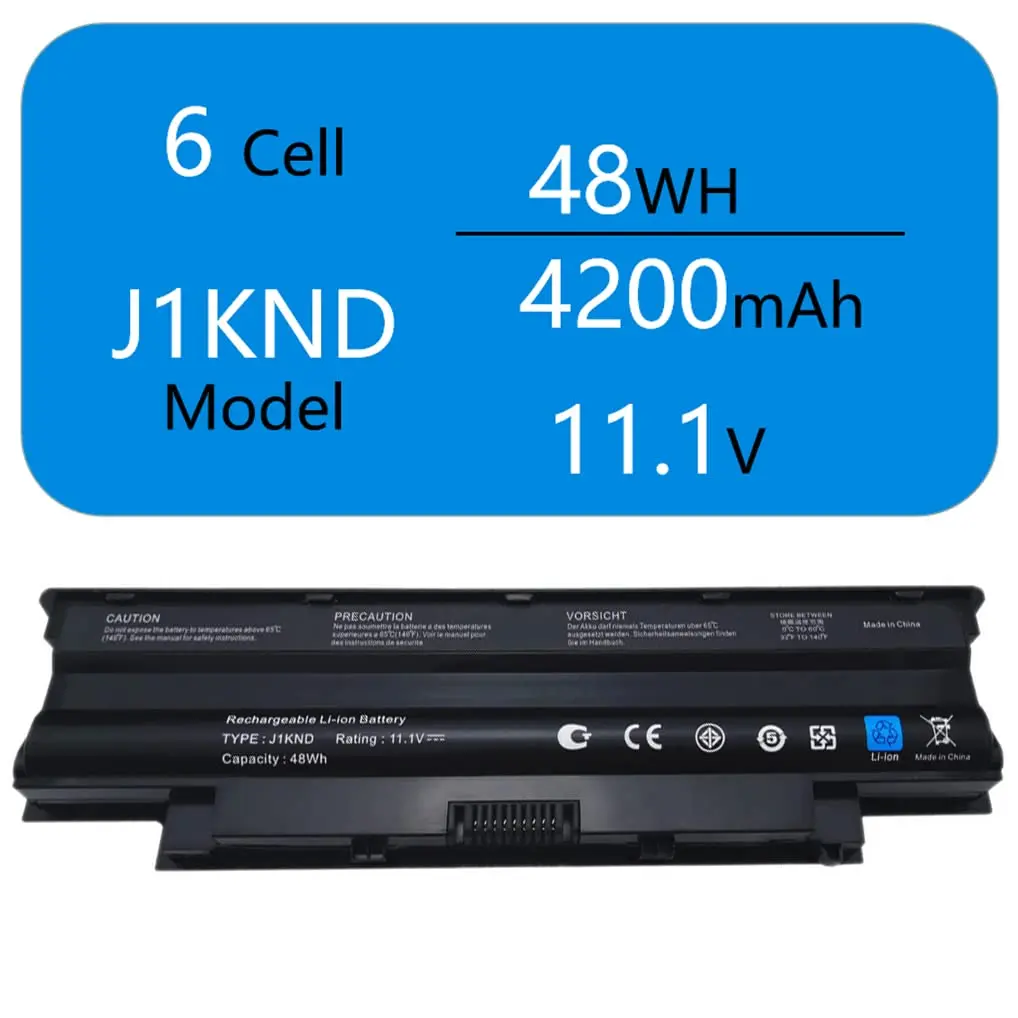 N5010 3520 N7110 J1KND Battery for Dell Inspiron 3420 15r 17r 14r 13r N5110 N4110 N4010 N3010 M5110 M4110 M501 M503 Vostro 3750