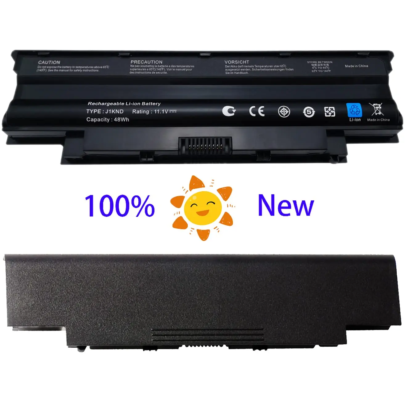 N5010 3520 N7110 J1KND Battery for Dell Inspiron 3420 15r 17r 14r 13r N5110 N4110 N4010 N3010 M5110 M4110 M501 M503 Vostro 3750