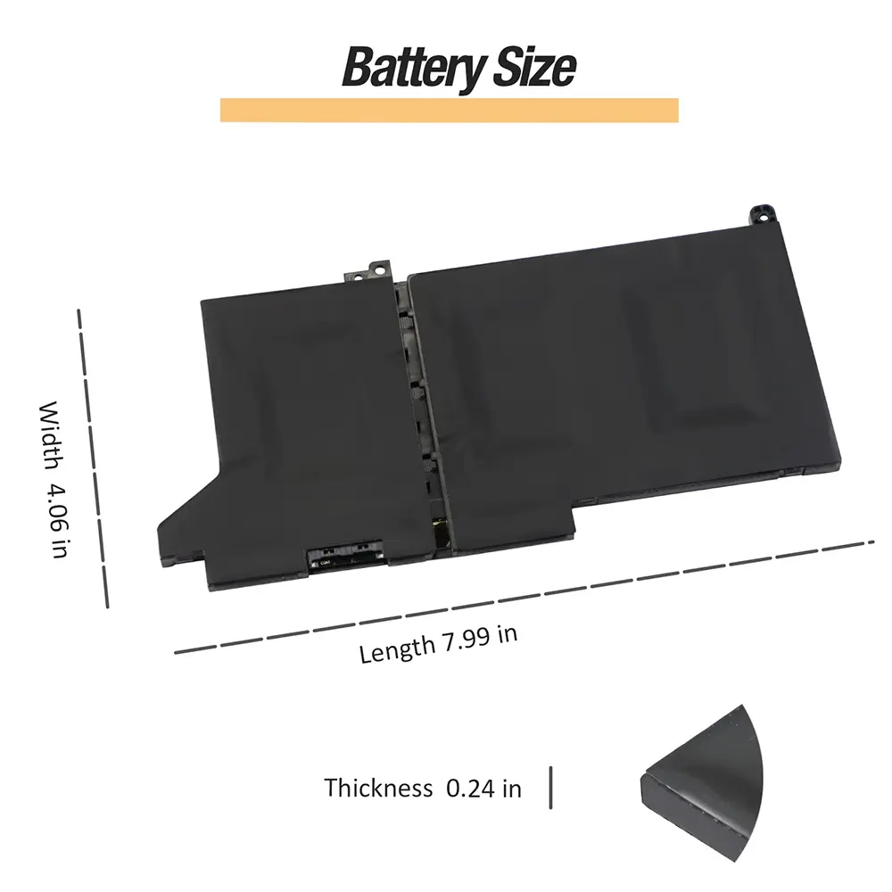 DJ1J0 Laptop Battery for Dell Latitude 12 7280 7290 E7280 E7290 13 7380 7390 E7380 E7390 14 7480 7490 E7480 E7490 C27RW PGFX4