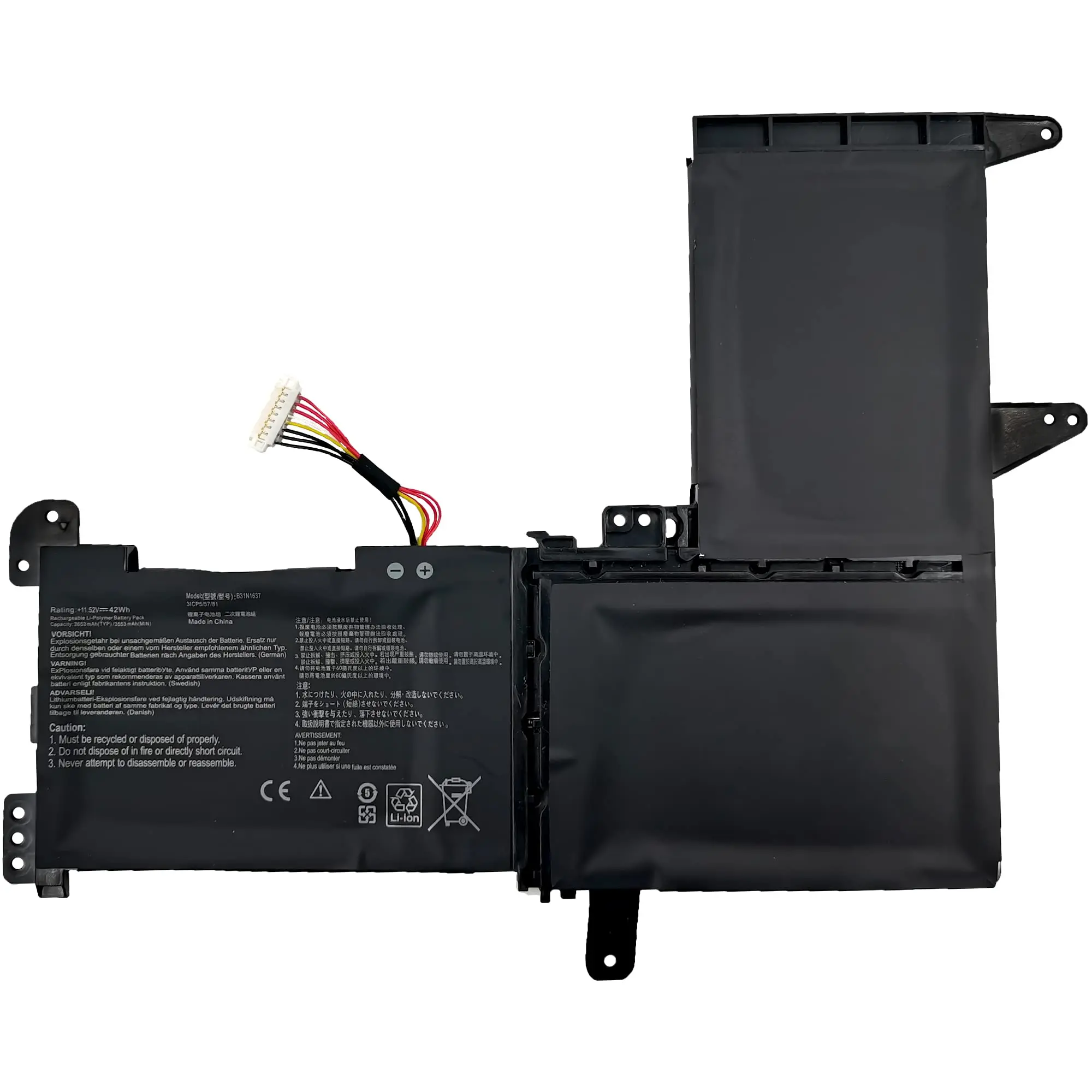 B31N1637 C31N1637 Laptop Battery for ASUS VivoBook X510 X510U X510UQ X510UA S510U S510UF S510UQ F510U F510UA F510UQ F510QA
