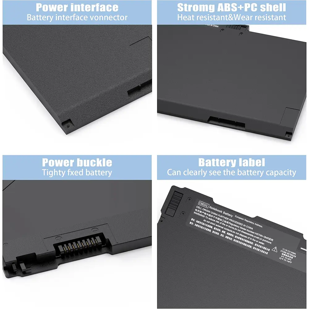 CM03 CM03XL Laptop Battery for HP EliteBook 740 745 750 755 840 845 850 855 G1 G2 Series Notebook CO06XL 716724-421 717376-001