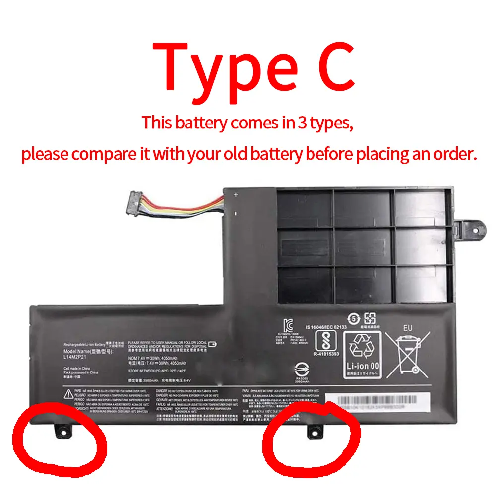 L14M2P21 L14L2P21 Laptop Battery for Lenovo IdeaPad 330S 330S-14AST 330S-14IKB 330S-141KB 330S-15ARR 330S-15AST 330S-15IKB