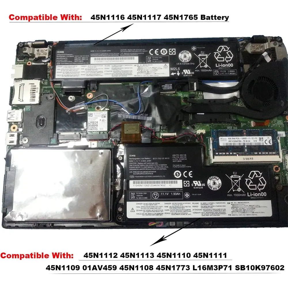45N1112 Laptop Battery for Lenovo ThinkPad A275 T440 T440S T450 T450S T460 X230S X240 X240S X250 X260 X270 Series 45N1108