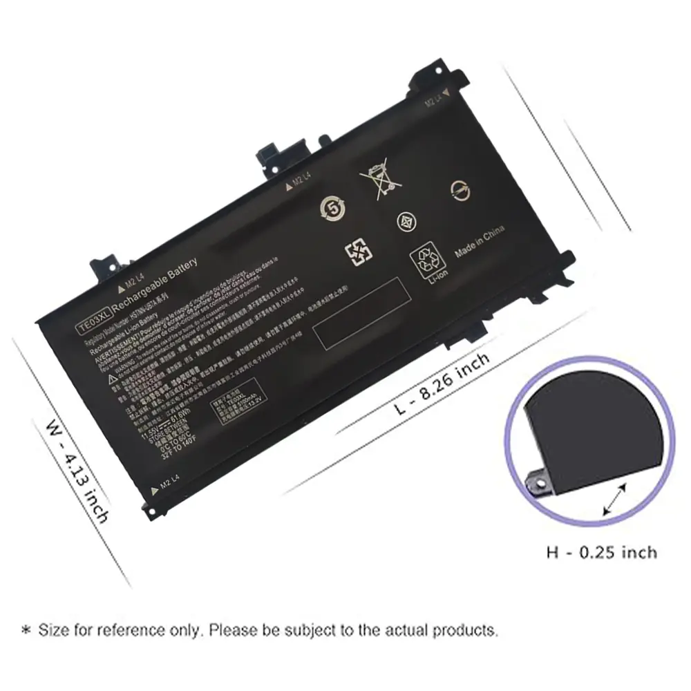 TE03XL battery for HP Omen 15-ax000 15-ax033dx 15-ax210nr 15-ax001ns Pavilion 15-bc000 15-bc008tx 849910-850 849570-541 542 543