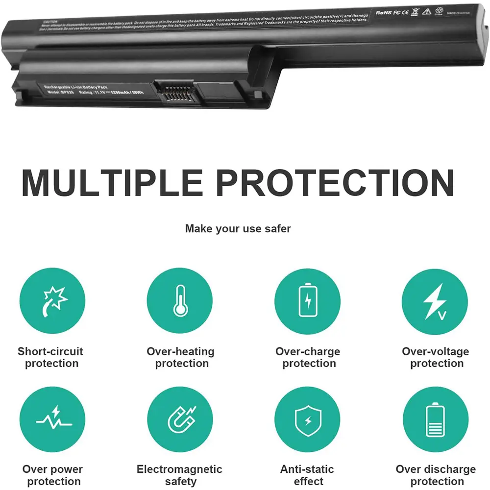 BPS26 New Laptop Battery for Sony VAIO VGP-BPS26 VGP-BPL26 VGP-BPS26A PCG-61A12L PCG-61A13L PCG-61A14L PCG-71713L PCG-71912L