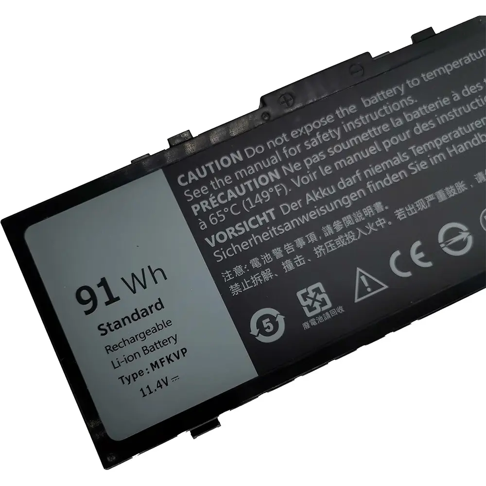 91Wh MFKVP GR5D3 Battery for Dell Precision 15 7510 7520 M7510 17 7710 7720 M7710 Series M28DH 1G9VM T05W1 0FNY7 TWCPG 451-BBSF