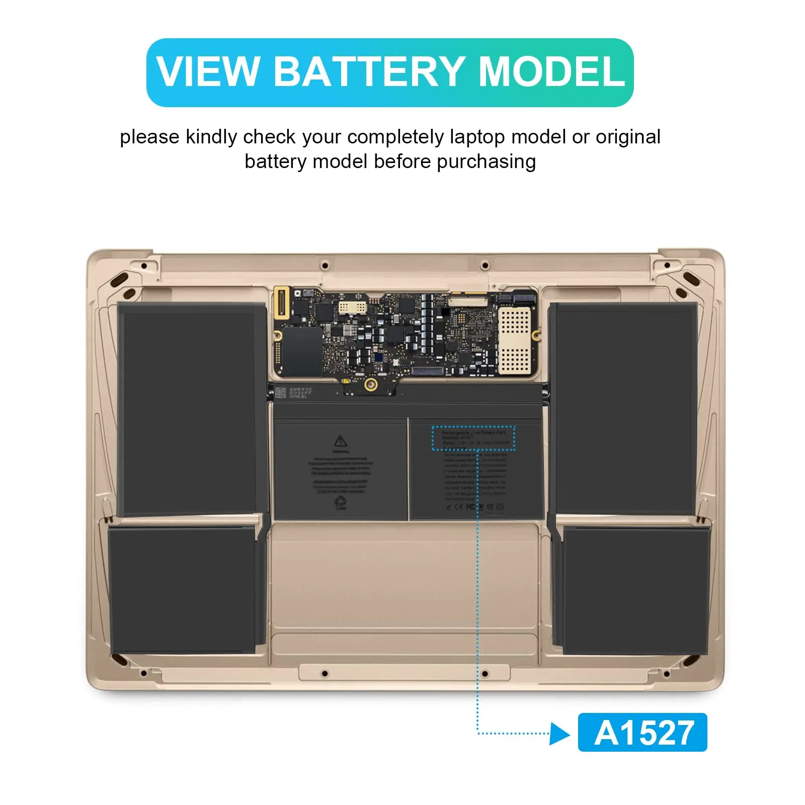 A1534 A1527 A1705 (Early 2015 Early 2016 Mid 2017) Battery for MacBook 12 Inch Retina EMC 2746 2991 3099 MNYG2 MLHA2 MNYF2 MF855