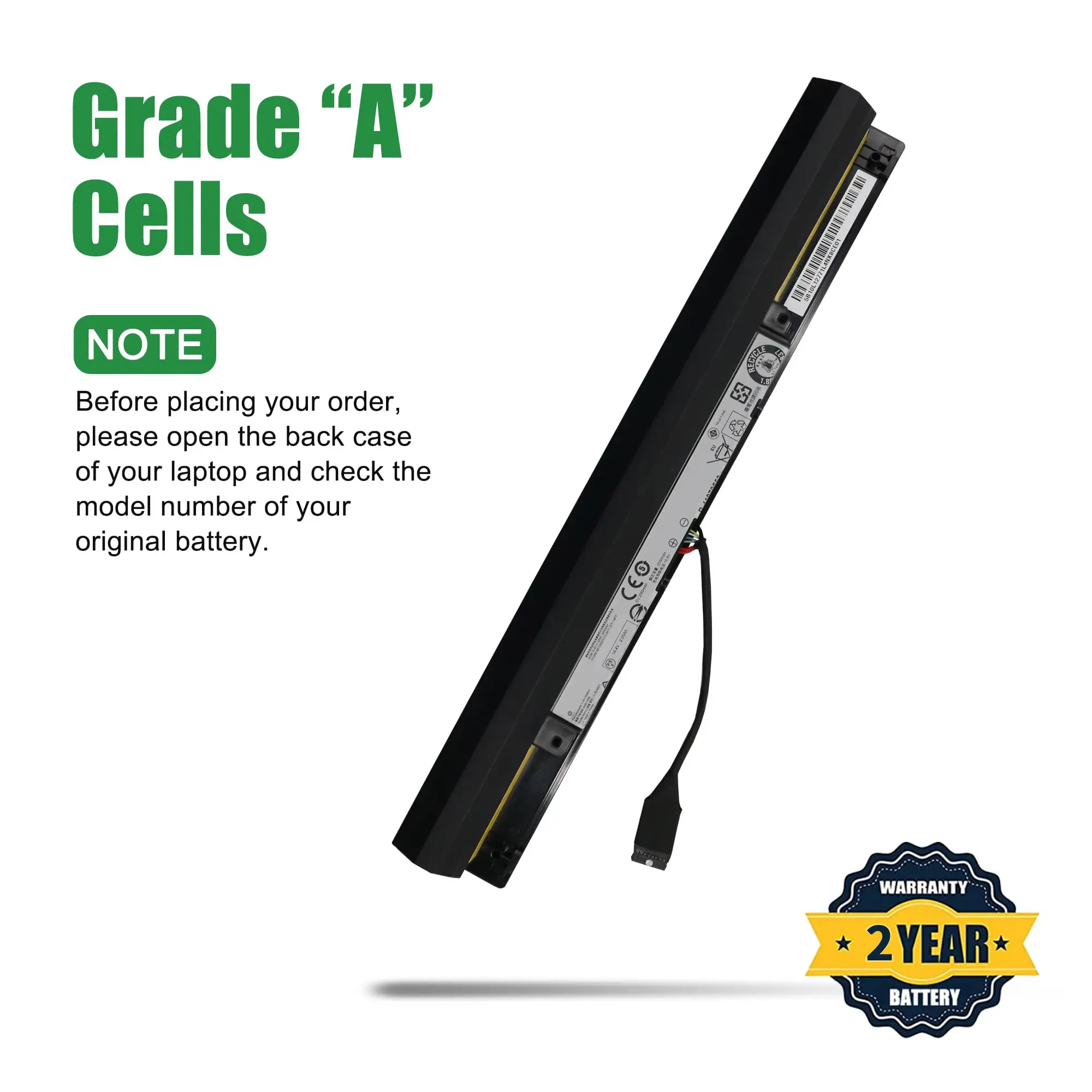 L15L4A01 5B10K02218 Battery for Lenovo IdeaPad 100-14IBD 100-15IBD 110-17ACL 300-15IBR Series B50-50 L15S4A01 L15S4E01 L15M4A01