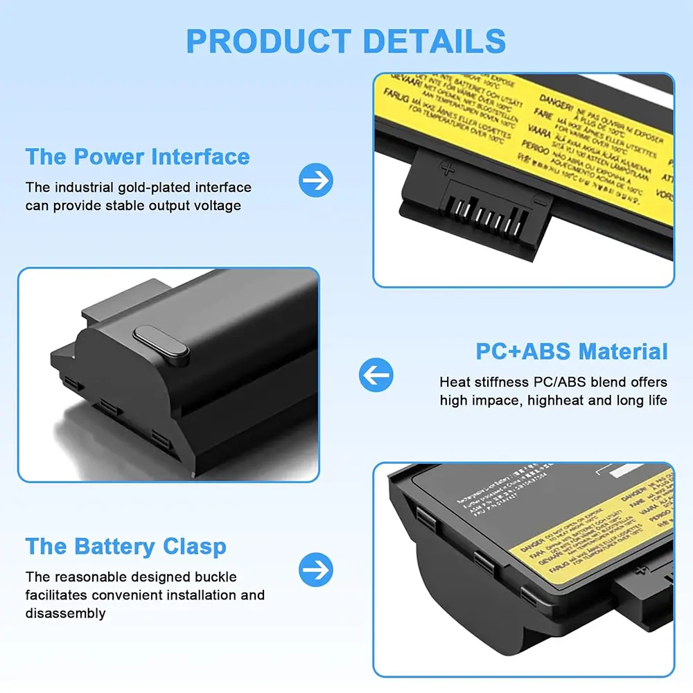 61++ 72Wh Laptop Battery for Lenovo ThinkPad T470 T480 T570 T580 P51S P52S A475 Series for 01AV427 01AV422 01AV423 01AV492