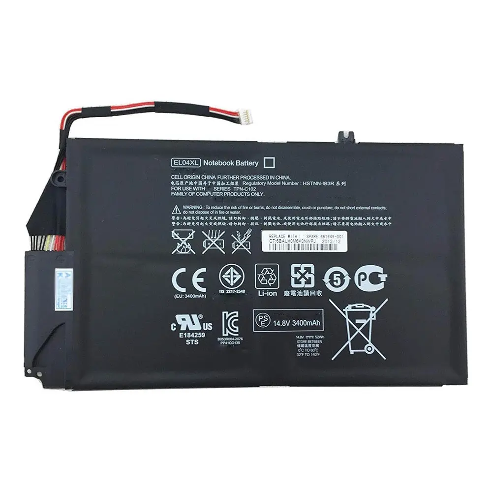 EL04XL EL04 for HP Envy TouchSmart 4 Series Fit 681879-1C1 681879-171 681879-541 681949-001 HSTNN-IB3R HSTNN-UB3R TPN-C102