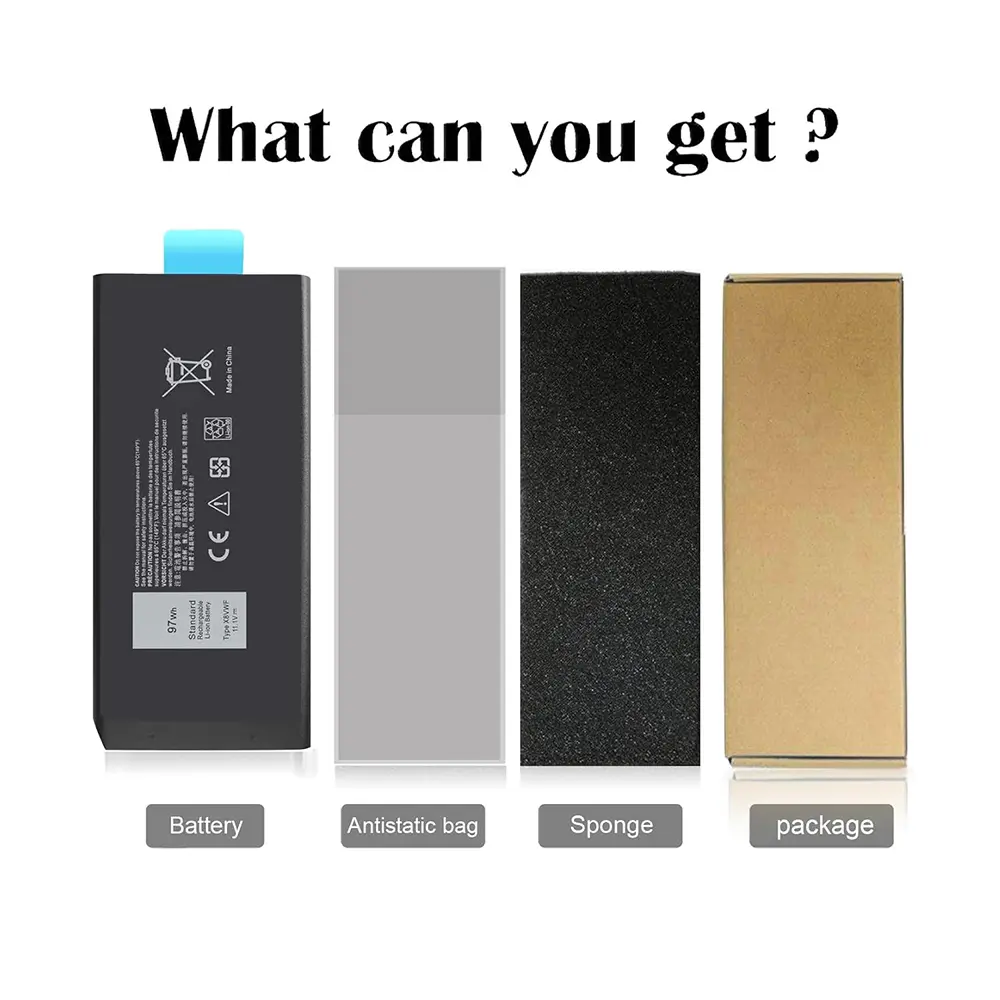97Wh X8VWF Laptop Battery for Dell Latitude 14 Rugged 5404 5414 E5404 Extreme 7404 7414 E7404 Series P45G P45G002 P46G P46G001