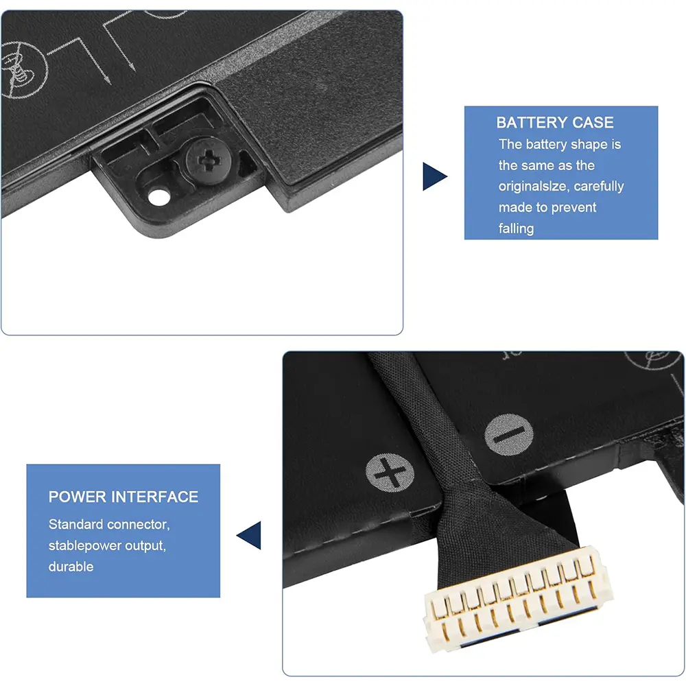 52Wh JHT2H Laptop Battery for Dell Latitude 7310 7410/7410 Chromebook Enterprise Series P34S P34S001 Y7HR3 35J09 4V5X2 HRGYV