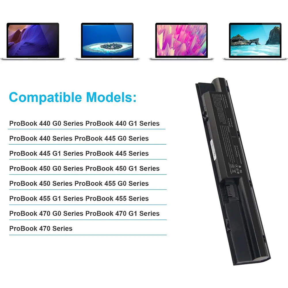LAPTOP BATTERY FOR HP PROBOOK 440 450 445 470 455 G0 G1 708457-001 708458-001 FP06 FP09 H6L26AA,H6L27AA HSTNN-IB4J HSTNN-LB4