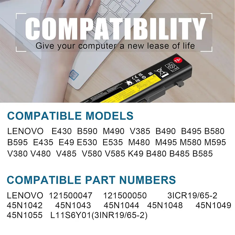 B590 E430 E530 E540 0A36311 Laptop Battery for ThinkPad E431 E435 E440 E445 E531 E535 45N1048 45N1049 45N1043 45N1042 45N1044