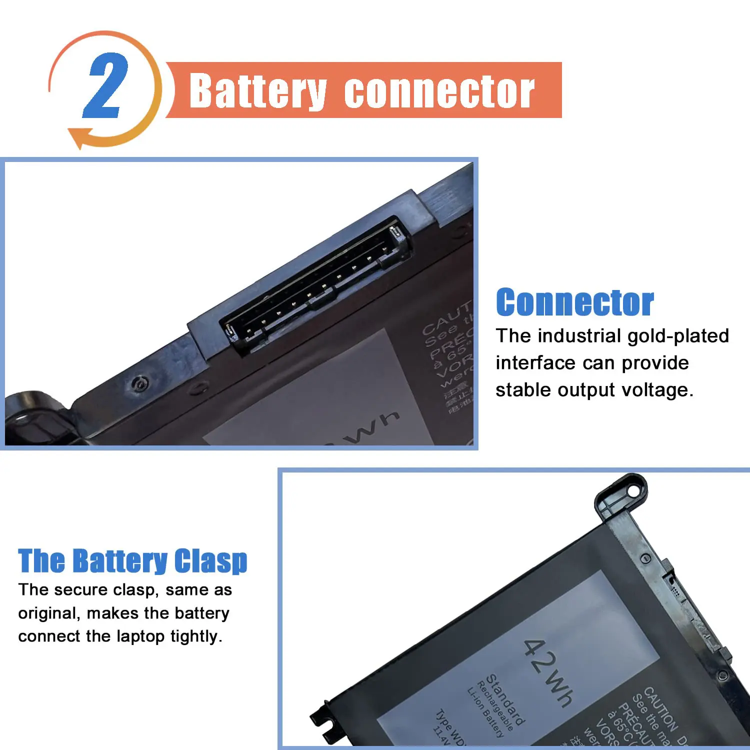 WDX0R WDXOR Battery for Dell Inspiron 13 15 5000 7000 14 3000 17 5000 Series 5570 7579 7378 5567 7573 5565 5379 Latitude 3490