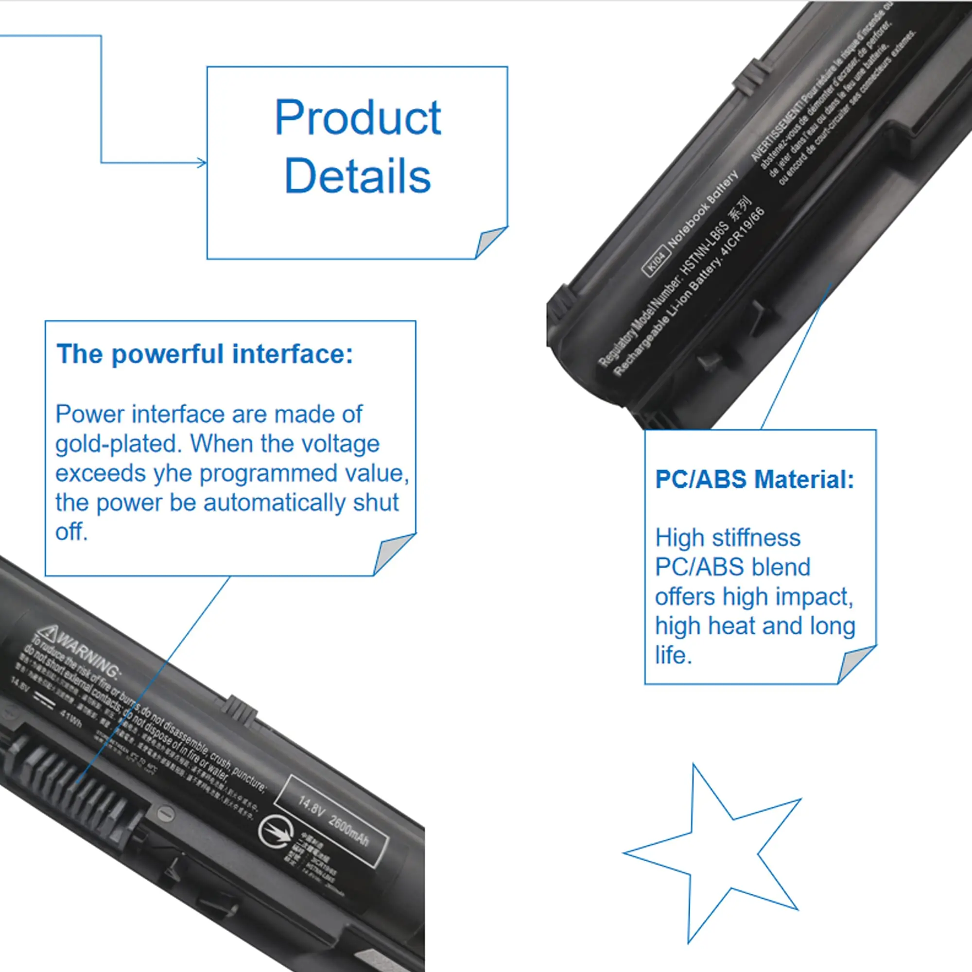 KI04 800049-001 Battery for HP Pavilion 15-ab 15-an 17-g 15t-ab100 17t-g100 17t-s100 15-ab143cl 14-ab166us 17-ab220nr TPN-Q158