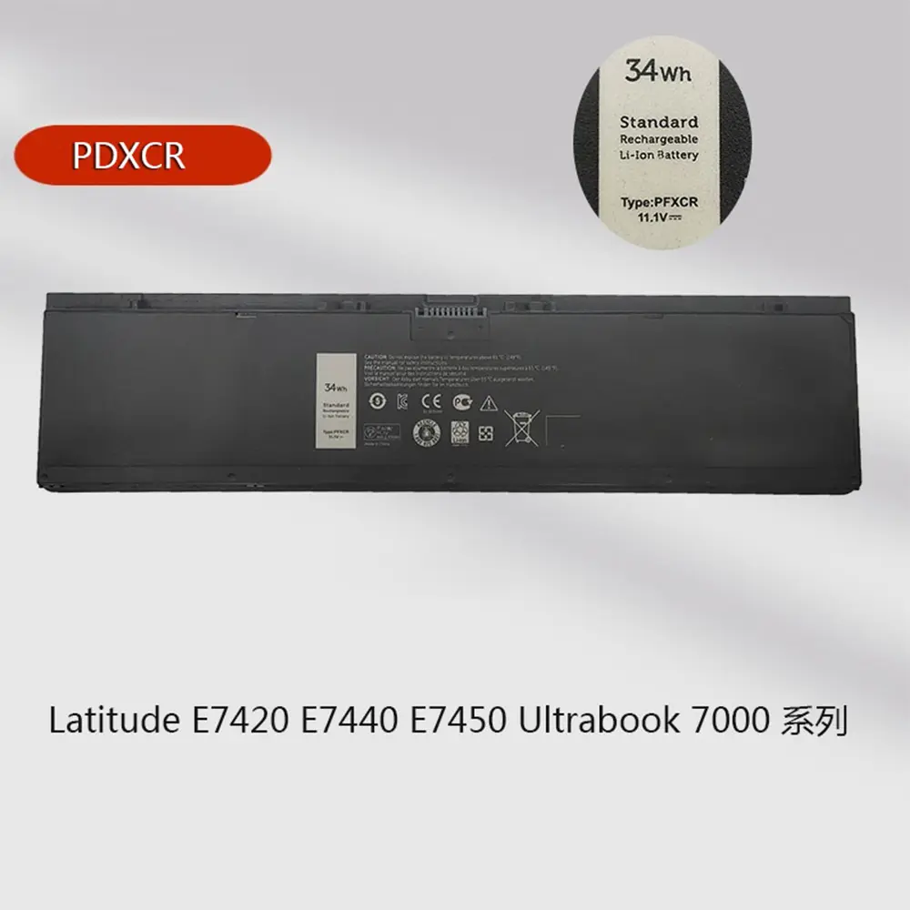PFXCR 11.1V Laptop Battery F38HT G0G2M T19VW 3RNFD 34GKR 451-BBFT for Dell Latitude E7420 E7440 E7450 Ultrabook 7000 Series