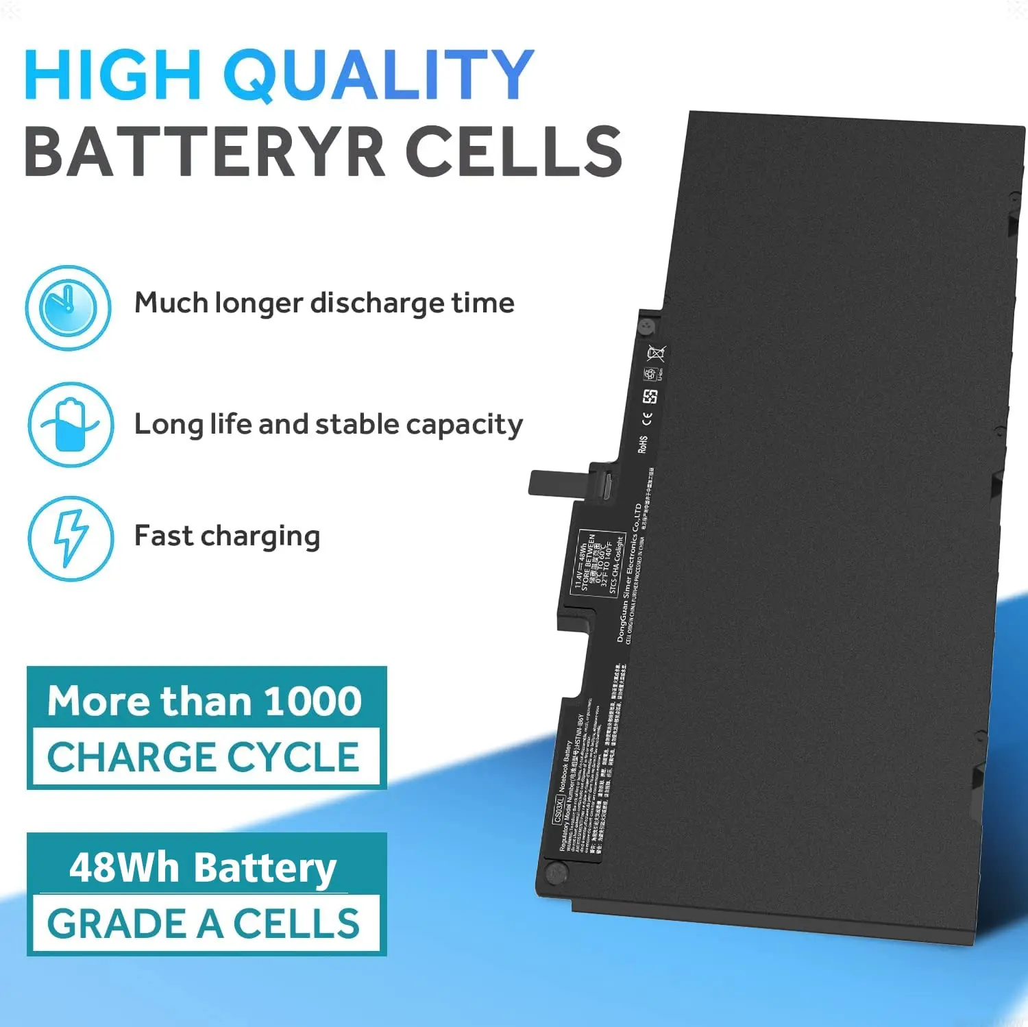 CS03XL Laptop Battery for HP Elitebook 840 G3 840 G4 850 755 745 G3 G4 ZBook 15U G3 G4 Series HSTNN-IB6Y 800513-001 CS03046XL