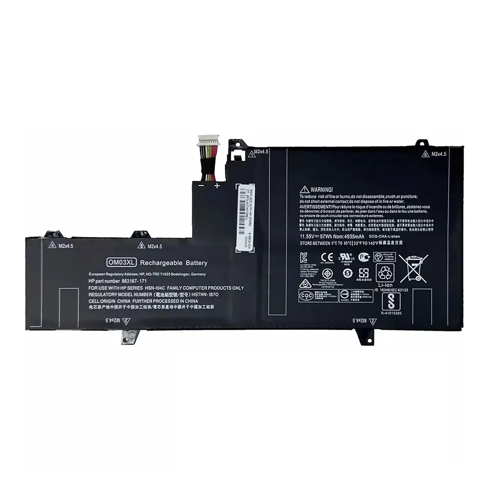 OM03XL 863280-855 Laptop Battery for HP EliteBook X360 1030 G2 13.3" 863167-171 863167-1B1 HSTNN-IB70 HSTNN-IB7O HSTNN-1B70