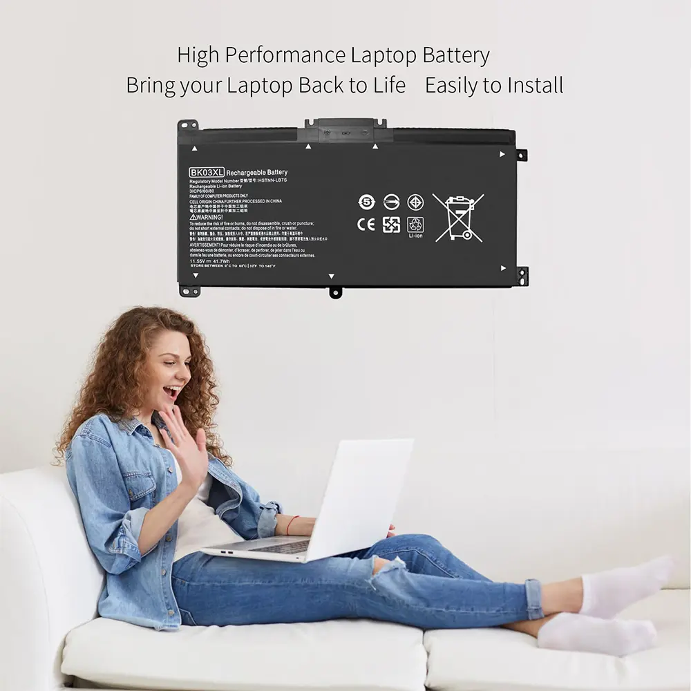 BK03XL 916811-855 Battery for HP Pavilion X360 14-ba0xx 14-ba2xx 14m-ba0xx 14m-ba1xx 14m-ba011dx 14m-ba013dx 14-ba253cl/bal125cl