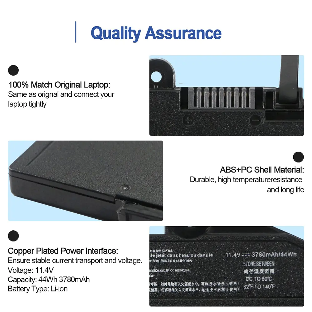 SN03XL ST03XL Laptap Battery for HP EliteBook 820 G4 G3 725 G3 G4 828 G4 HSTNN-I42C HSTNN-I34C 800232-541 800514-001 11.4V 44Wh