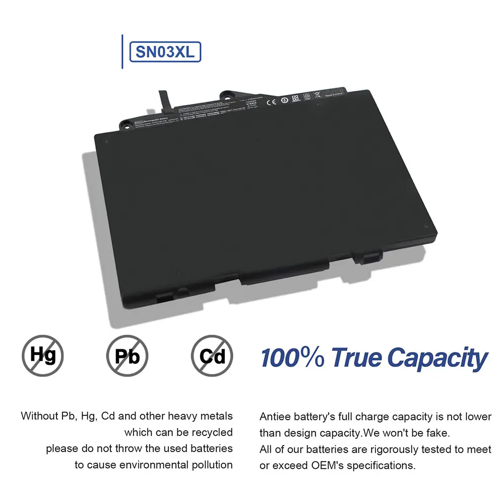 SN03XL ST03XL Laptap Battery for HP EliteBook 820 G4 G3 725 G3 G4 828 G4 HSTNN-I42C HSTNN-I34C 800232-541 800514-001 11.4V 44Wh