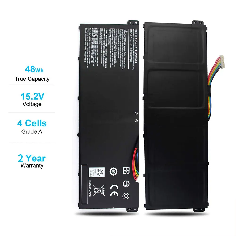 AC14B8K Laptop Battery for Acer Aspire 5 A515-51 R5-571T R7-371 V3-372T ES1-511 Nitro 5 AN515-51 Spin SP111-31 CB3-531 CB5-571